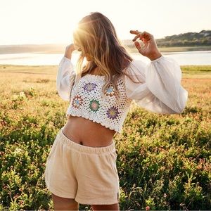 Aerie Crochet Vacay Top